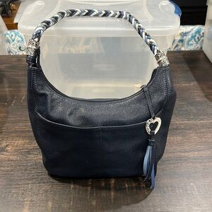 Brighton Navy Blue Leather Women's Bag